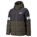 Puma Daunen-Winterjacke Power Hooded Down Puffer dunkelgrün Herren